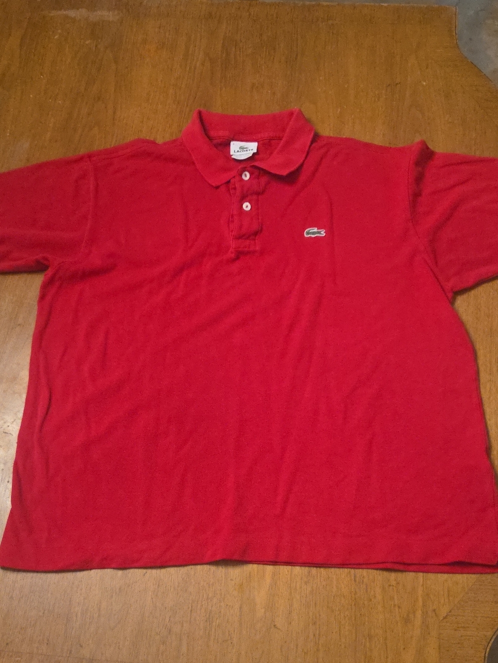 Lacoste Red Polo Short Sleeve Top